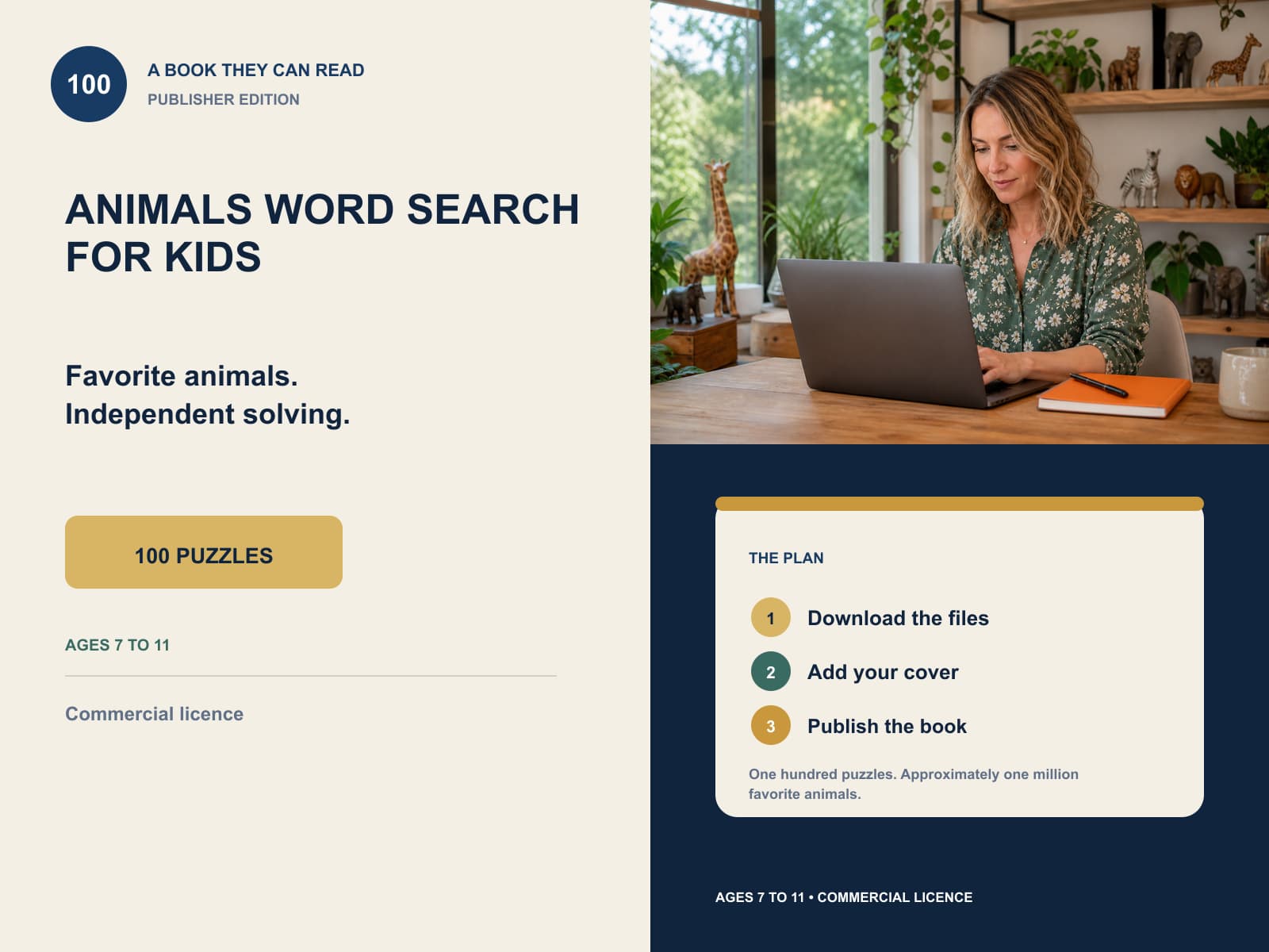 kids animals word search interior editorial product overview with product-specific lifestyle photography and key facts.